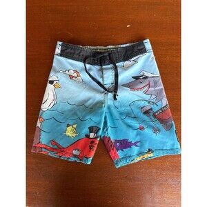QUIKSILVER pirate graphic kids board shorts